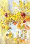 Flower - Paint - Plant - Art paint - Yellow - art - Twig - Floral Arrangement - Flowering plant - Cut flowers - Still life - Floral Design -